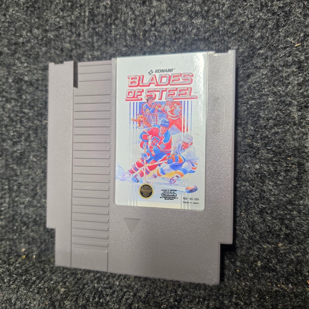Blades of Steel Nintendo NES Konami 1985 Hockey Video Game Cartridge NES-VS-USA